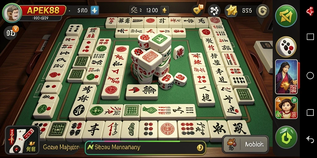 Tampilan screenshot APEK88 menunjukkan fitur gameplay Mahjong yang menarik.