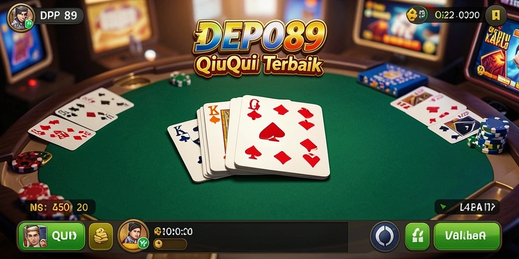 Tampilan gameplay QiuQiu yang menegangkan di DEPO89.