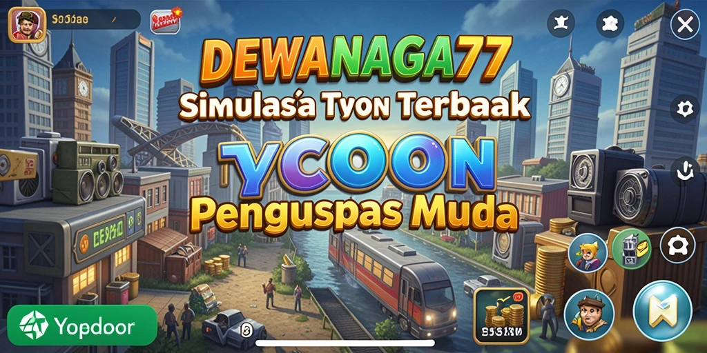 Tampilan utama gameplay DEWANAGA77 dengan elemen Tycoon yang menarik.
