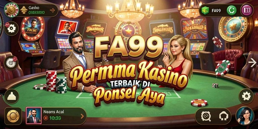 Tampilan gameplay menarik dari FA99 dengan fitur Kasino yang menghibur.