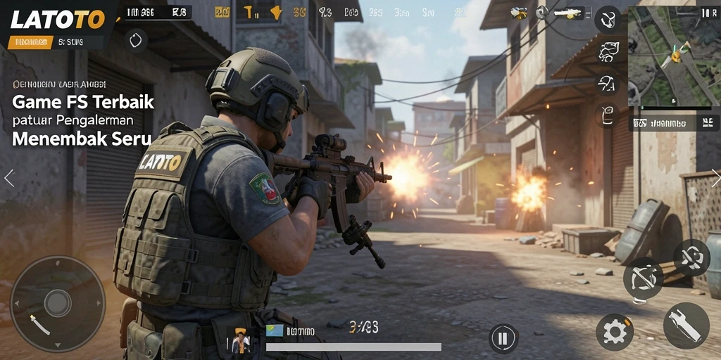 Tampilan gameplay LATOTO yang mendebarkan dan penuh aksi.