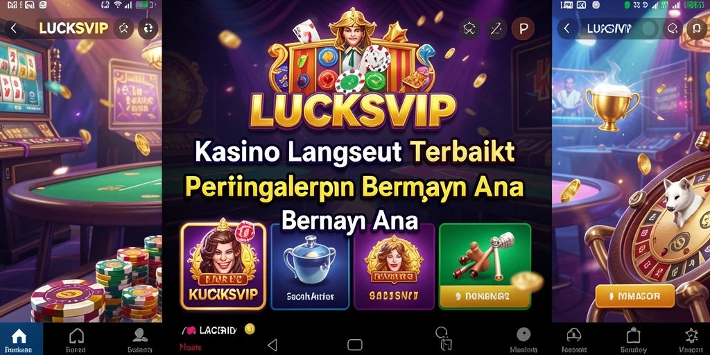 Tampilan gameplay kasino langsung yang menarik di LUCKSVIP.