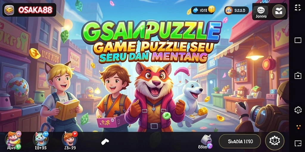 Screenshot gameplay OSAKA88 yang penuh warna dan menantang.