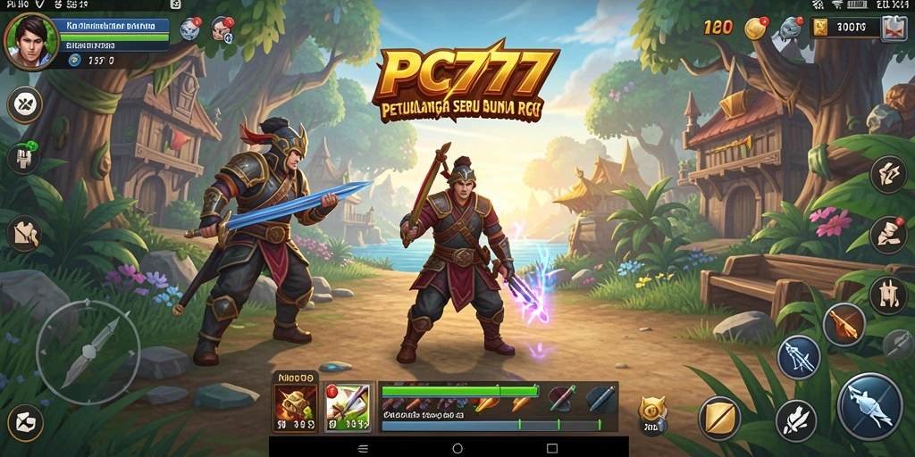 Tampilan gameplay RPG yang seru di PC777, penuh aksi dan petualangan.