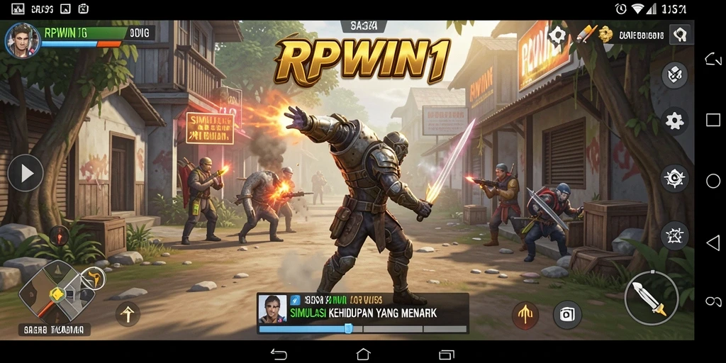 Tampilan gameplay RPWIN1 yang menarik dan realistis.