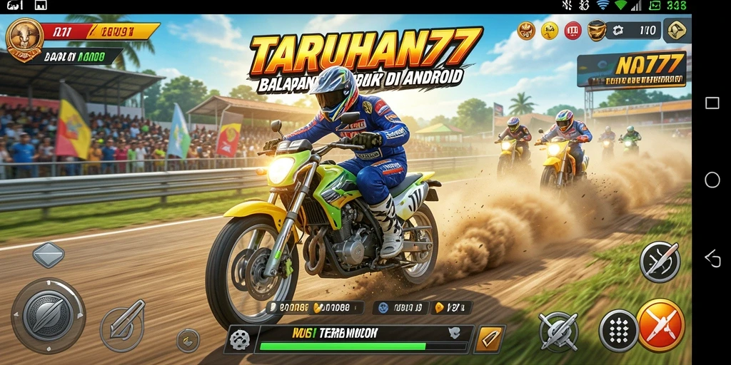 Gameplay menegangkan dalam balapan motor TARUHAN77.